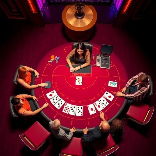 Layar smartphone menampilkan permainan roulette live dealer dengan fitur chat interaktif
